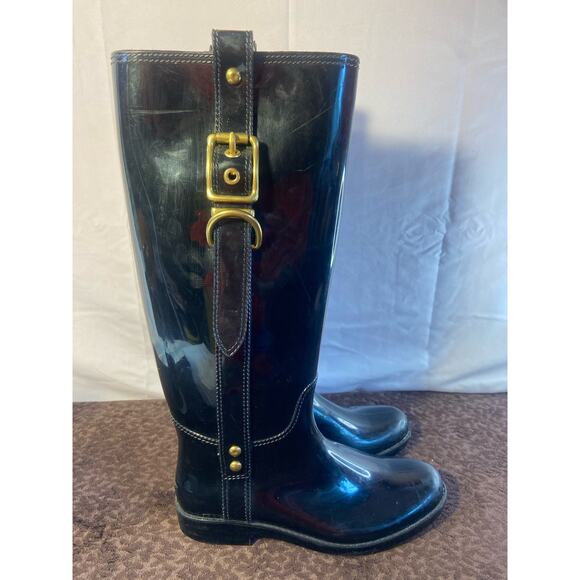 Coach rain boots size 6 - Picture 5 of 11